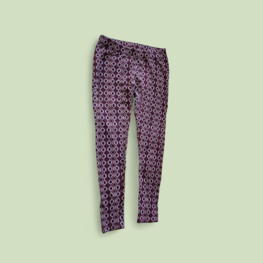 Pact Women's Cotton Geometric Pattern Super Soft Leggings - Picture 2 of 9